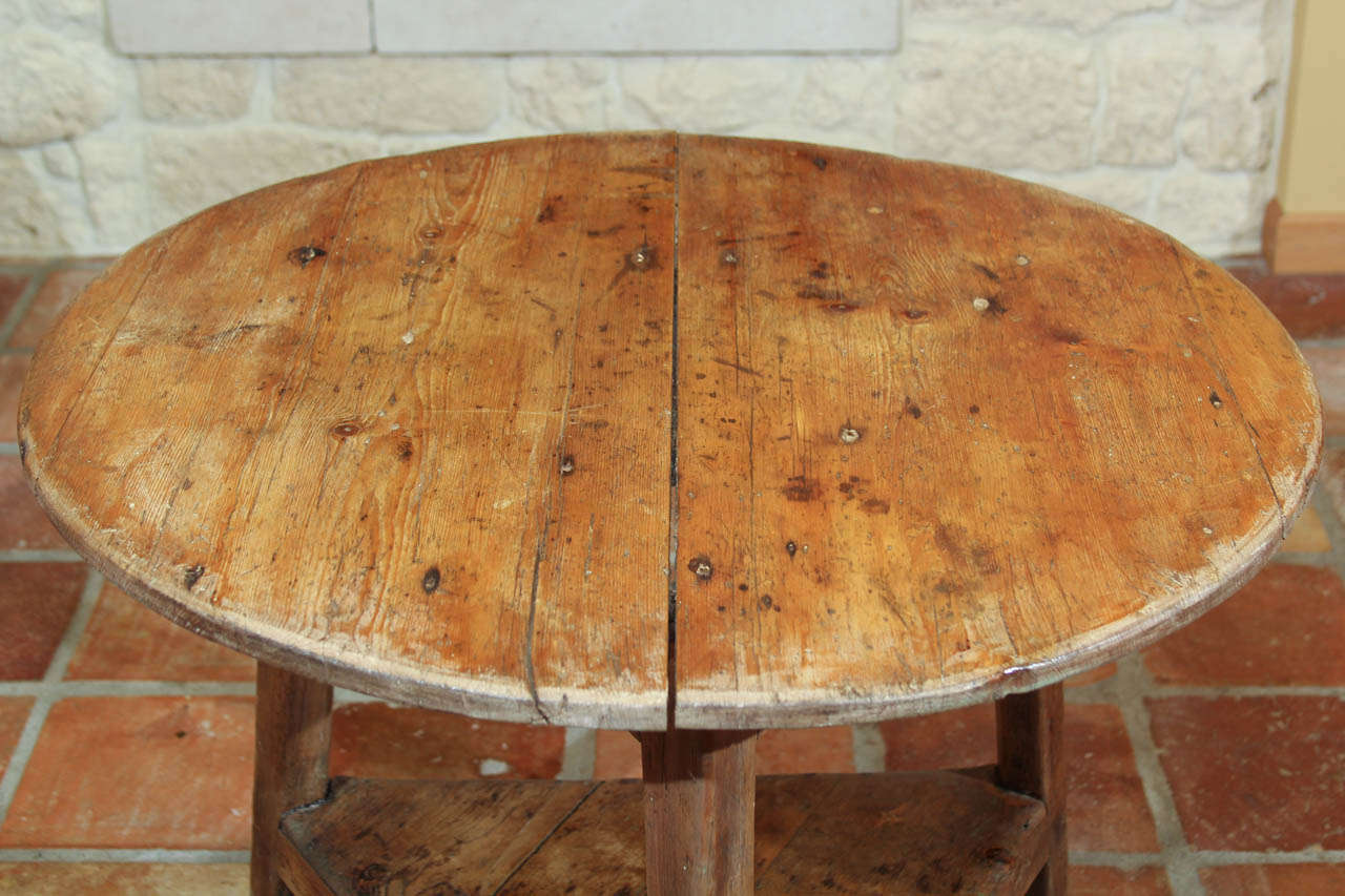 Victorian English Pine Cricket Table