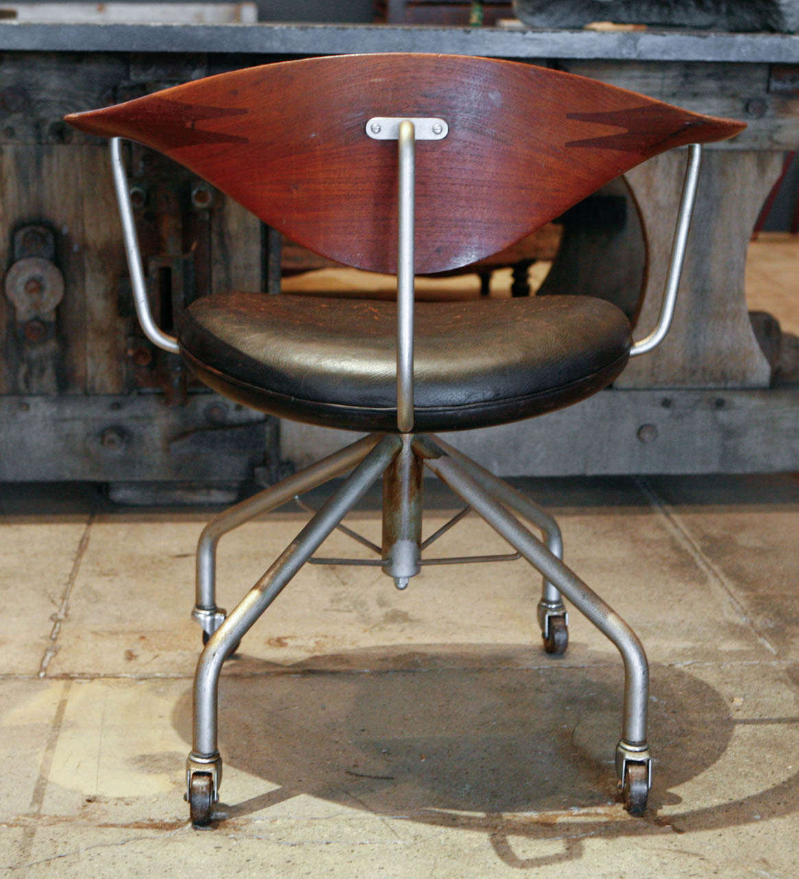 Teak Swivel Chair by Hans Wegner, Denmark 1955