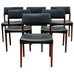 A Set Of Swedish Dining Chairs , C. 1950