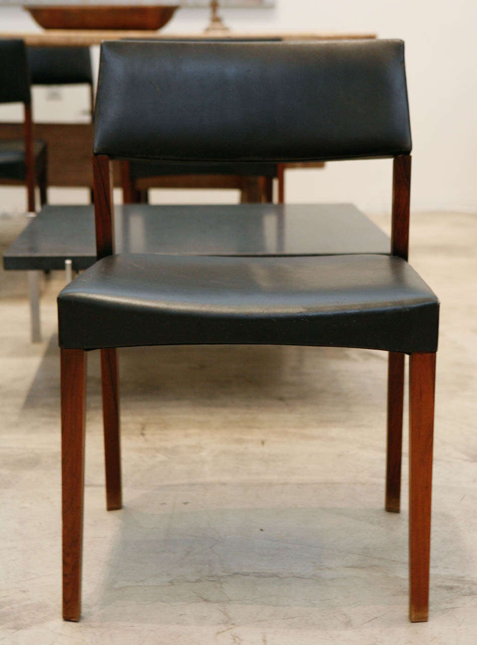 A Set Of Swedish Dining Chairs , C. 1950 In Excellent Condition In Los Angeles, CA