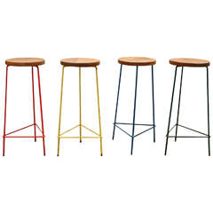 A Set of Pierre Jeanneret Stools , 1961