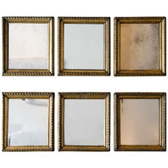 A Collection of French Water-Gilt Mirrors, 19th Century