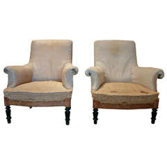 A Pair of French Arm Chairs , 19th c.