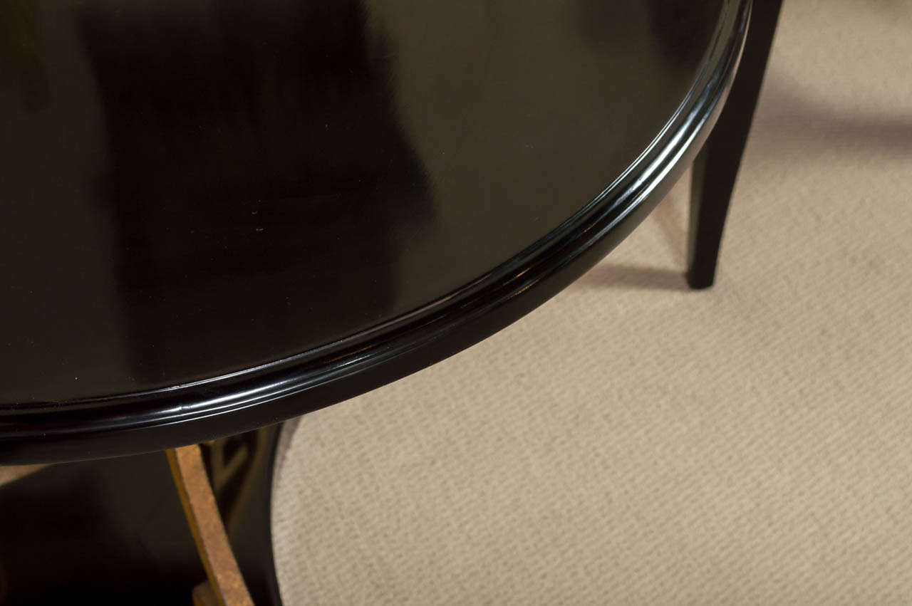 Neoclassical Round Lacquered Table 1