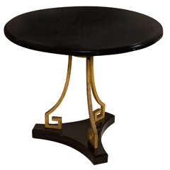 Neoclassical Round Lacquered Table