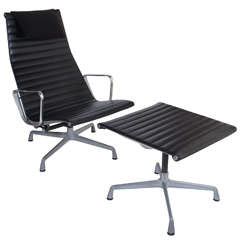 Eames for Herman Miller Aluminum Group Lounge Chair and Ottoman
