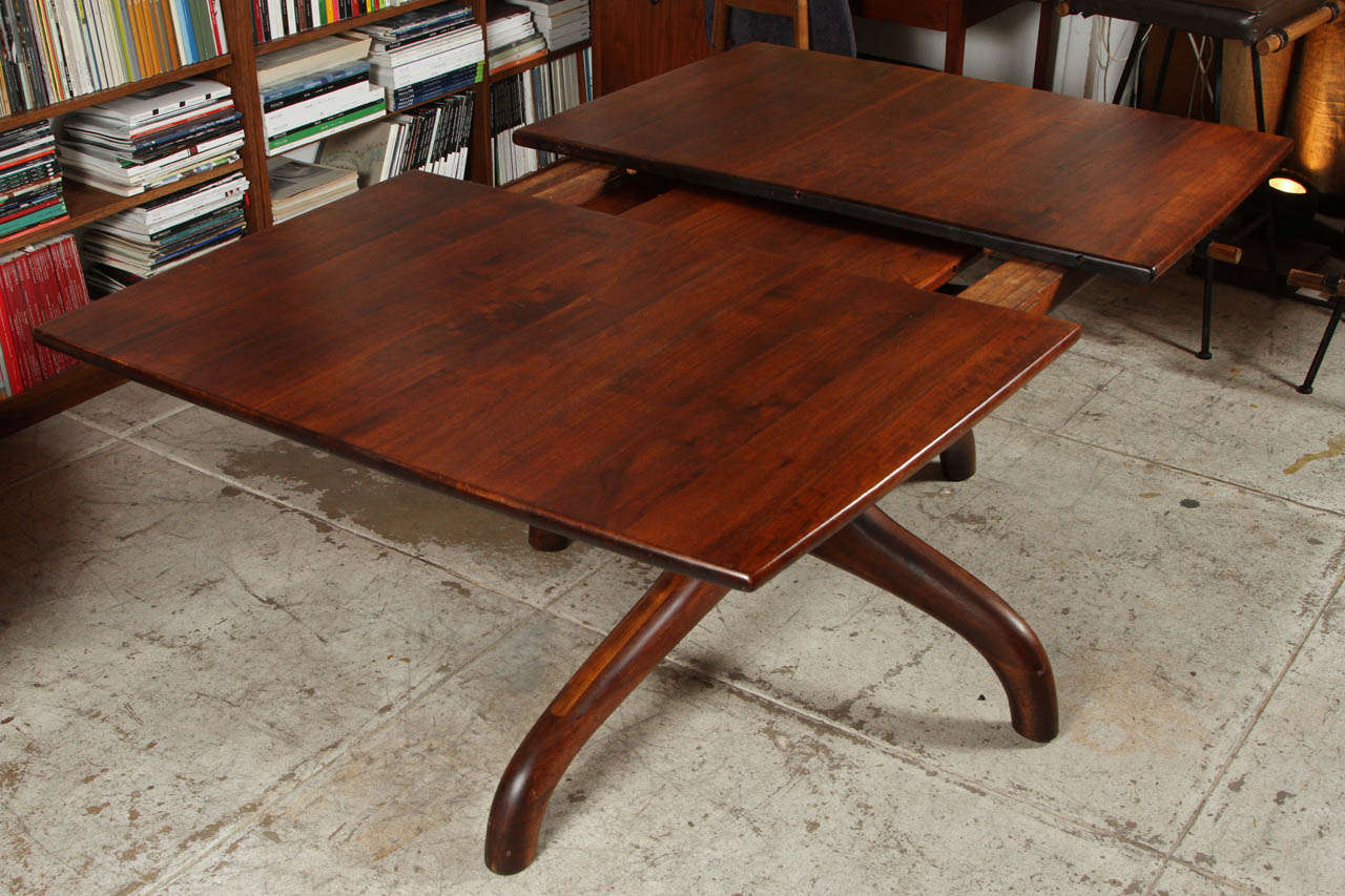 Hand crafted dining table by Northern California master craftsman Arthur 