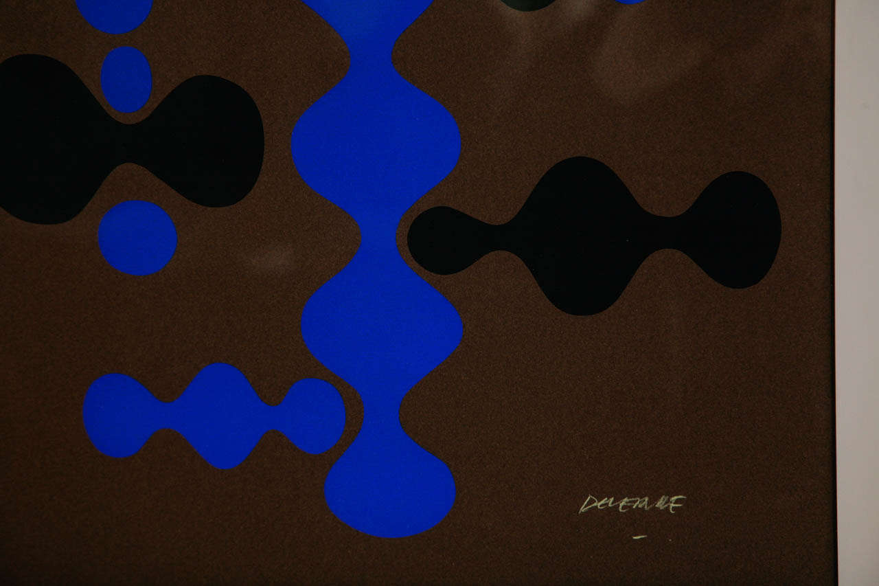 Late 20th Century Screenprint by Michel Deverne, 1970s