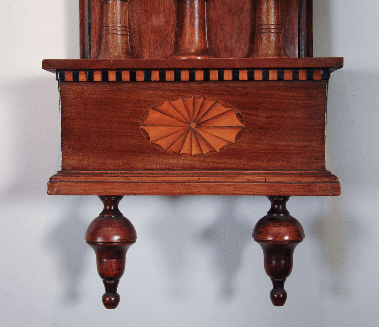A good Dutch Louis XVI mahogany inlaid 'bakbarometer', Zaveri Ori, circa 1800 For Sale 1
