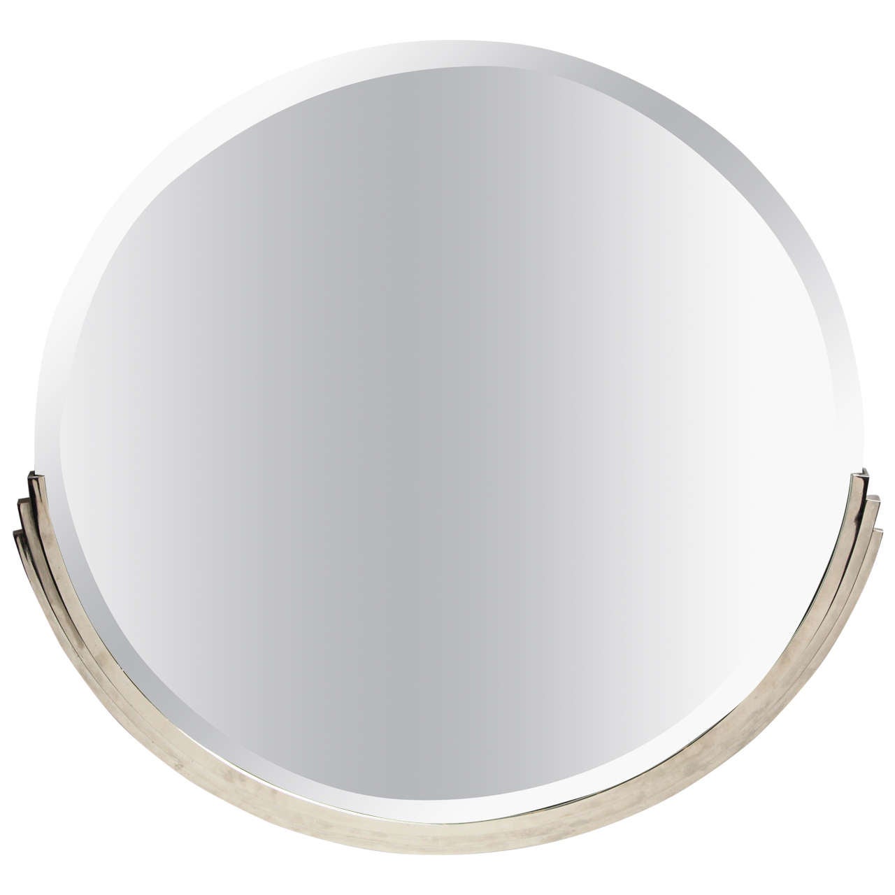 Modernist Round Wall Mirror