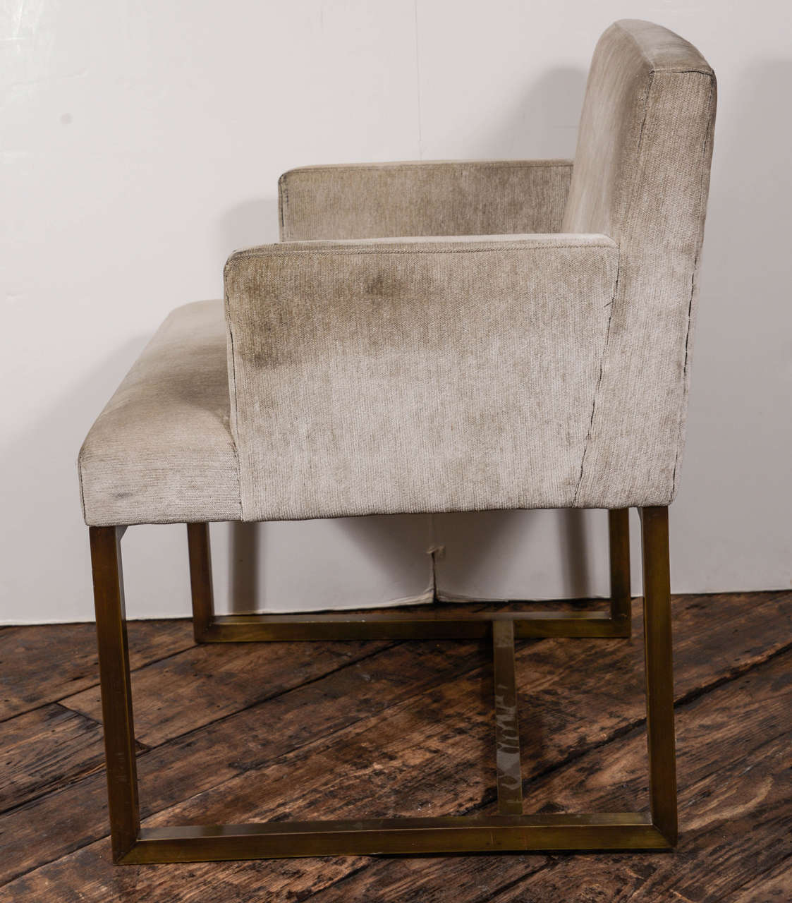 Mid-20th Century Vintage Brass Chairs