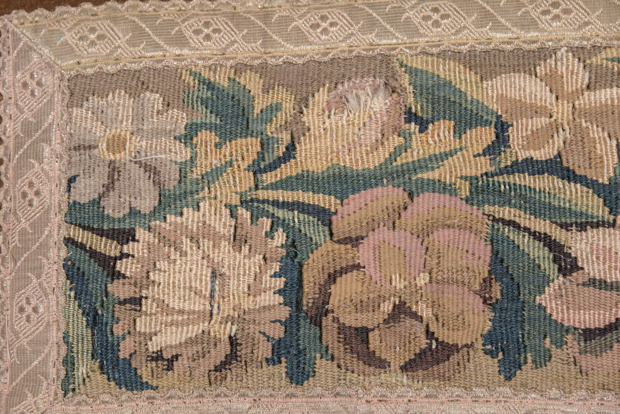 18th Century Tapestry Fragment Pillow 1