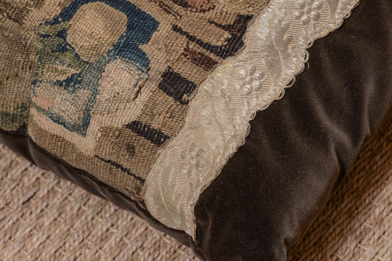 French Maison Maison 18th Century Tapestry Pillow