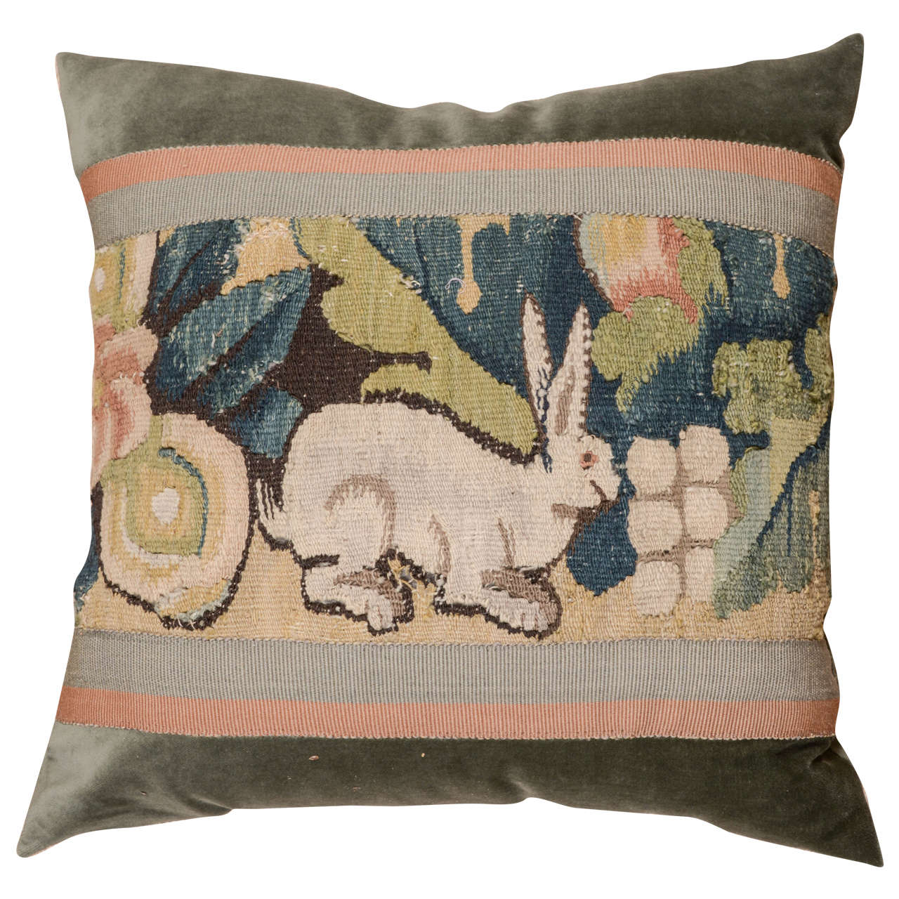 Antique Tapestry Pillow at 1stdibs