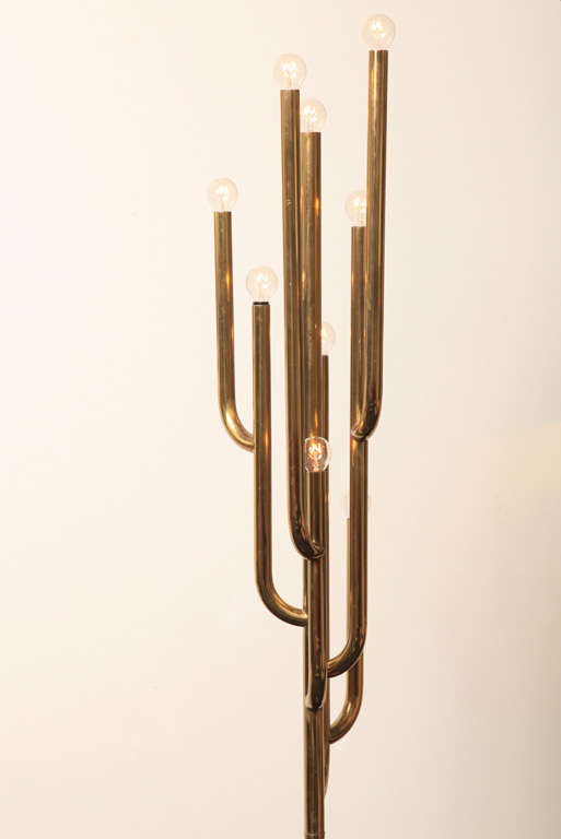 Mid-Century Modern Arredoluce Brass Floor Lamp