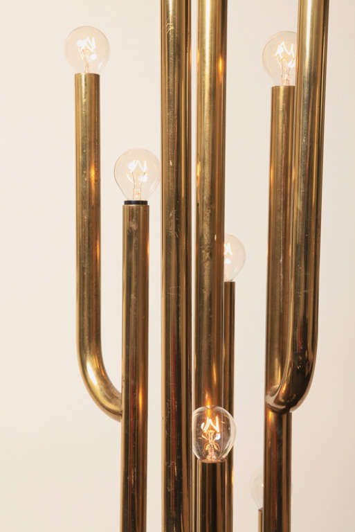 Italian Arredoluce Brass Floor Lamp