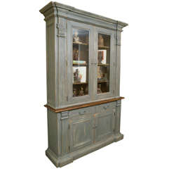 A Carved and painted Hutch