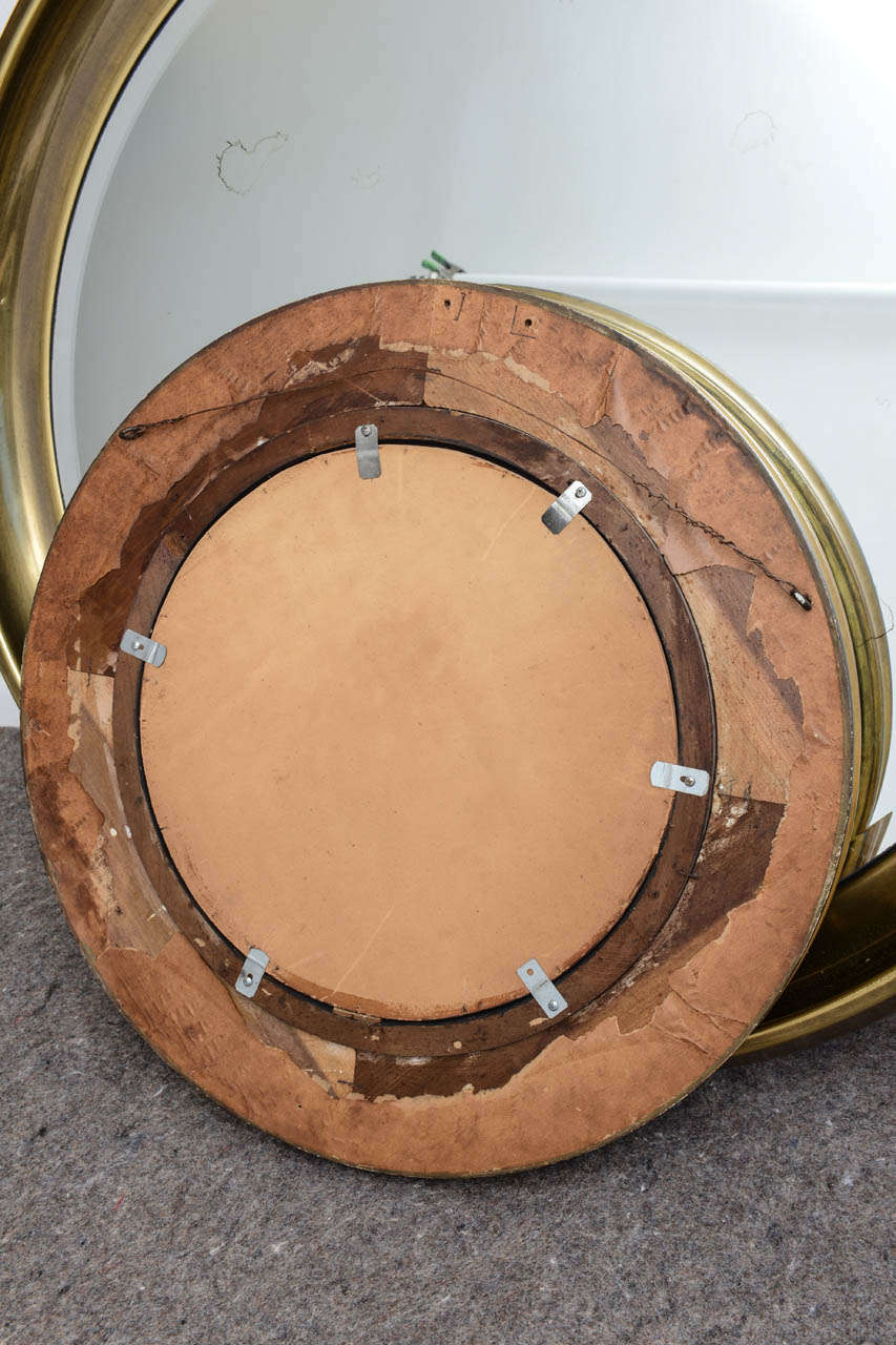 19 Century Regency Style Gold-Leaf Convex Mirror  5