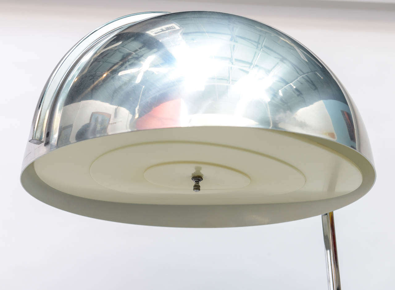 Chrome Dome Floor Lamp with End Table 1