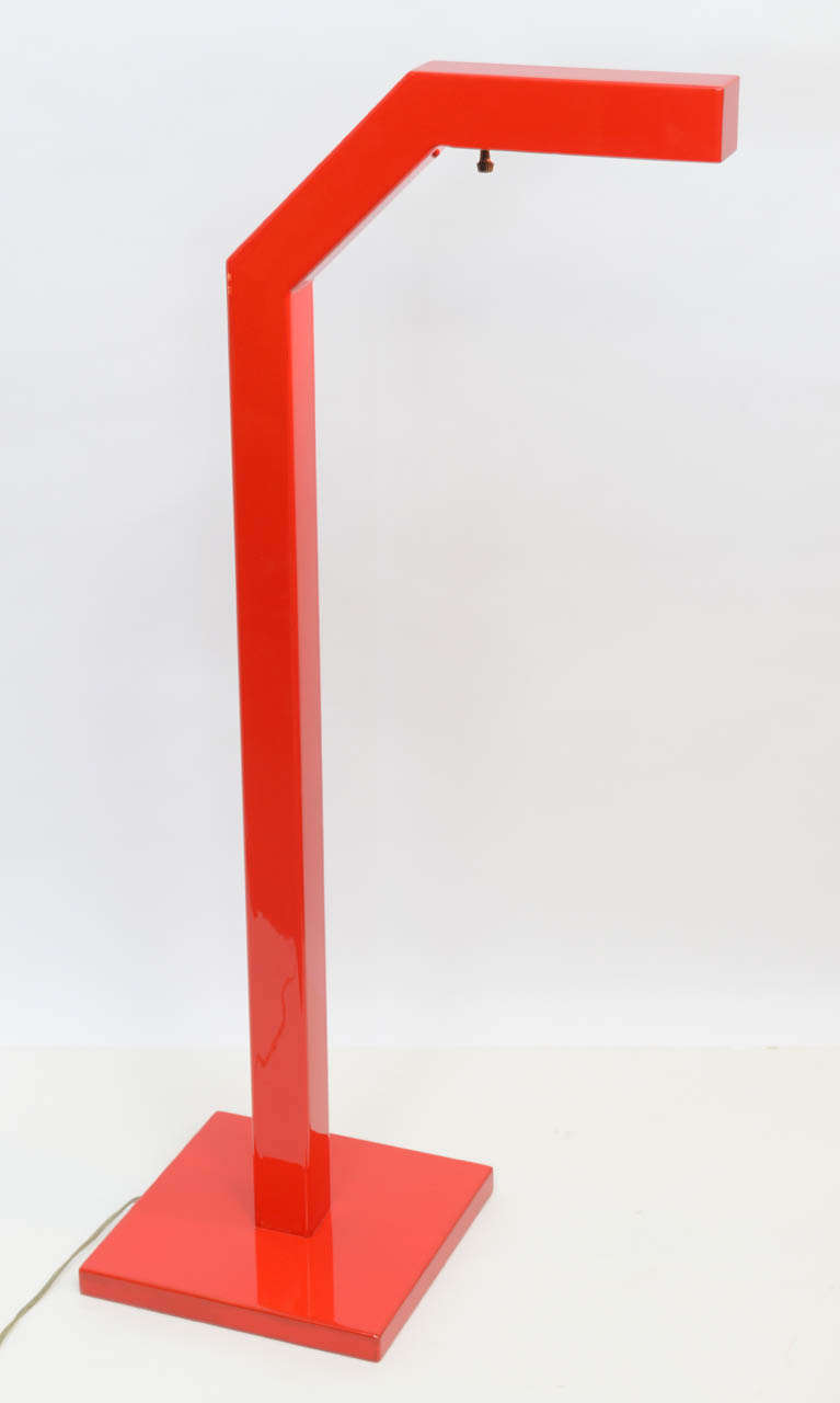 Modernist Red Floor Lamp 1