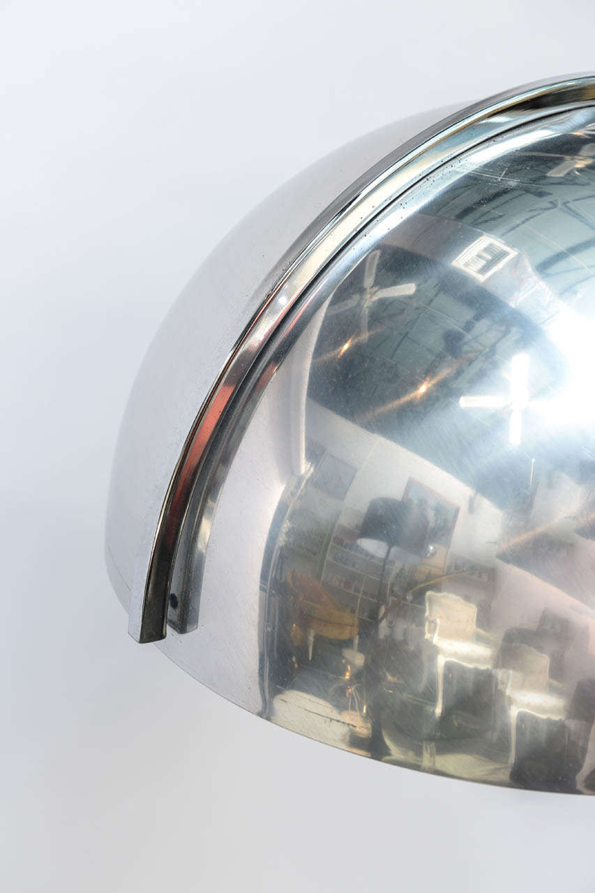 Chrome Dome Floor Lamp with End Table at 1stDibs chrome dome lamp