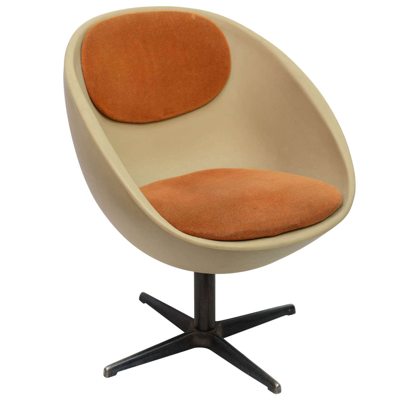 1960s Ball/Egg Swivel Chair at 1stDibs