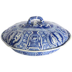 Rare Spode "Greek" Covered Casserole, England, Early 19th Century