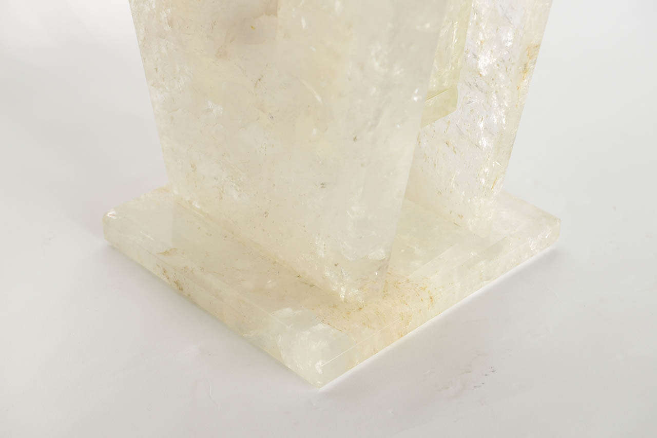 Large and Unusual Rock Crystal Vase For Sale 2