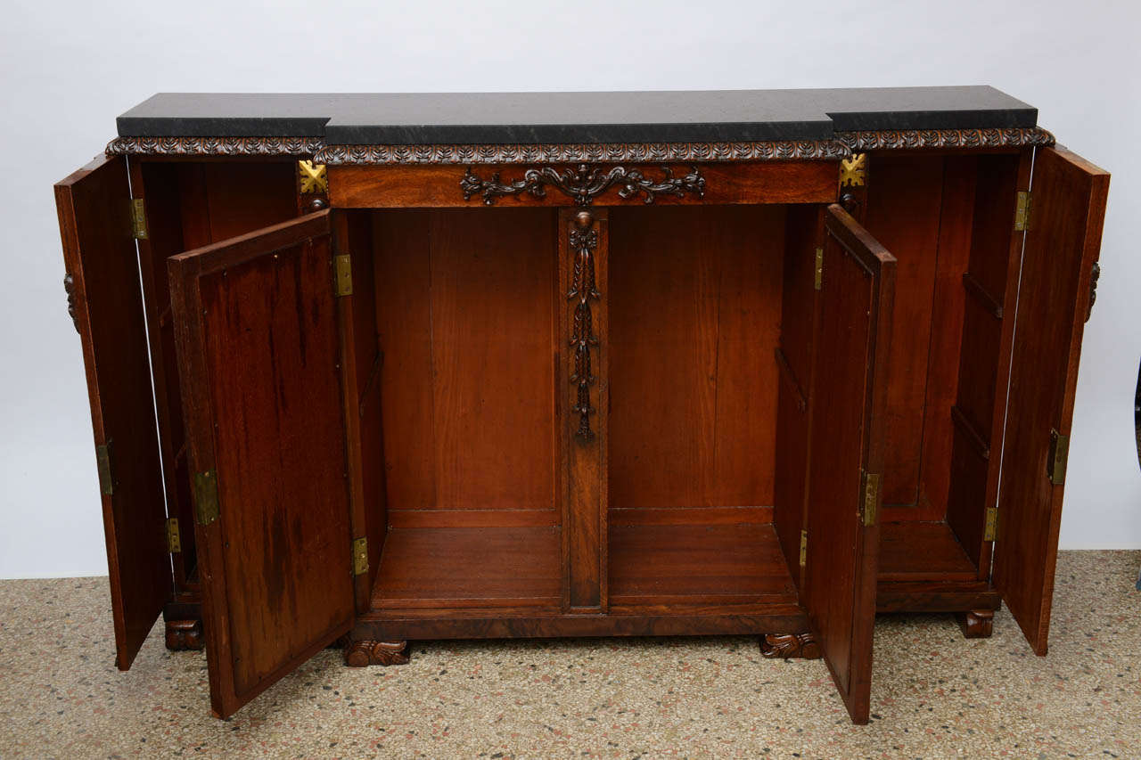 19th Century English Regency Sideboard/Buffet/Cabinet, Circa 1820-1830 For Sale