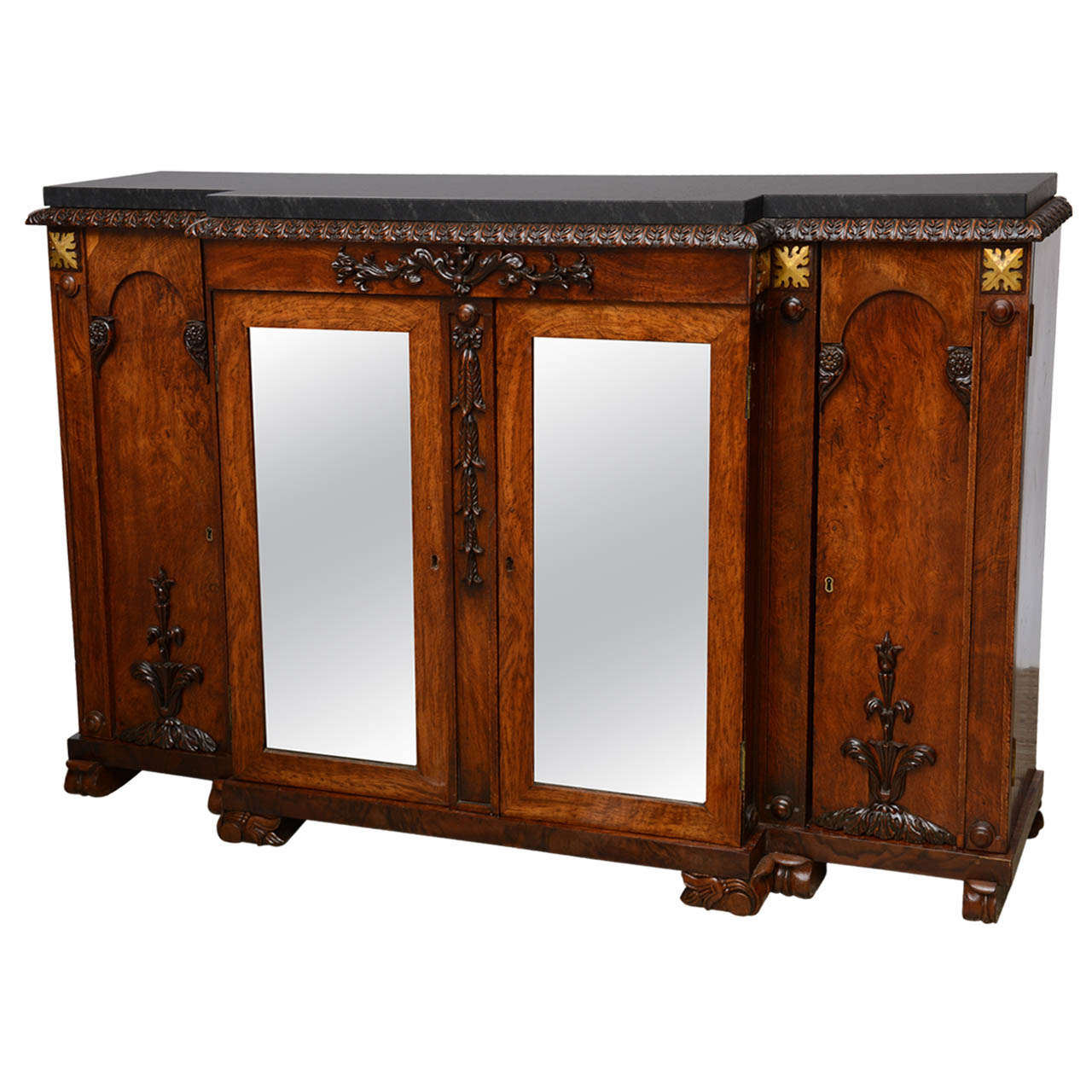 English Regency Sideboard/Buffet/Cabinet, Circa 1820-1830 For Sale