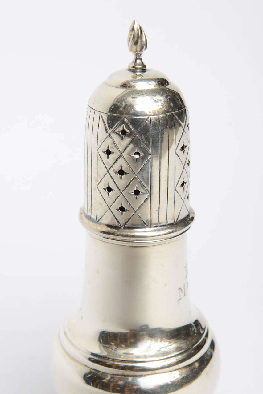 English Sterling Silver Caster, circa 1900 For Sale 4