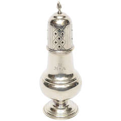 English Sterling Silver Caster, circa 1900