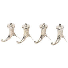 Set of Four Sterling Silver Salts, 20th Century