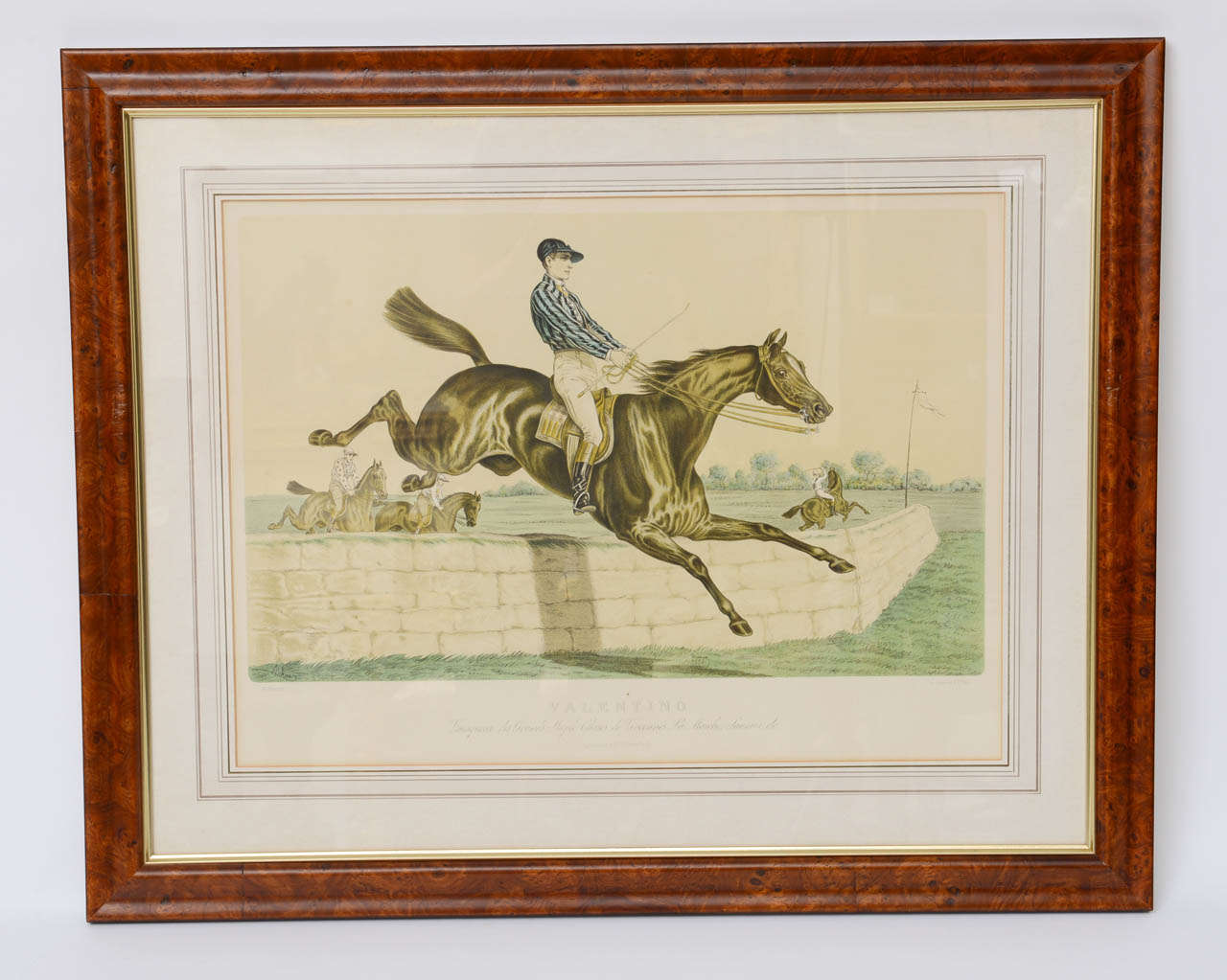 Set of FOUR English Equestrian Lithos, 19th Century In Good Condition In West Palm Beach, FL