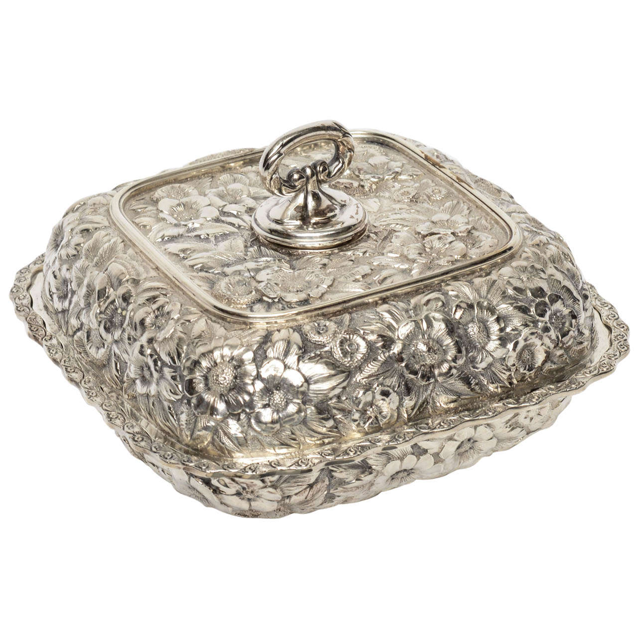 Sterling Silver Covered Dish, Late 19th Century