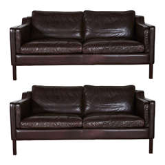 Pair of 20th Century Sofas designed by Borge Morgensen Stoubly Edition