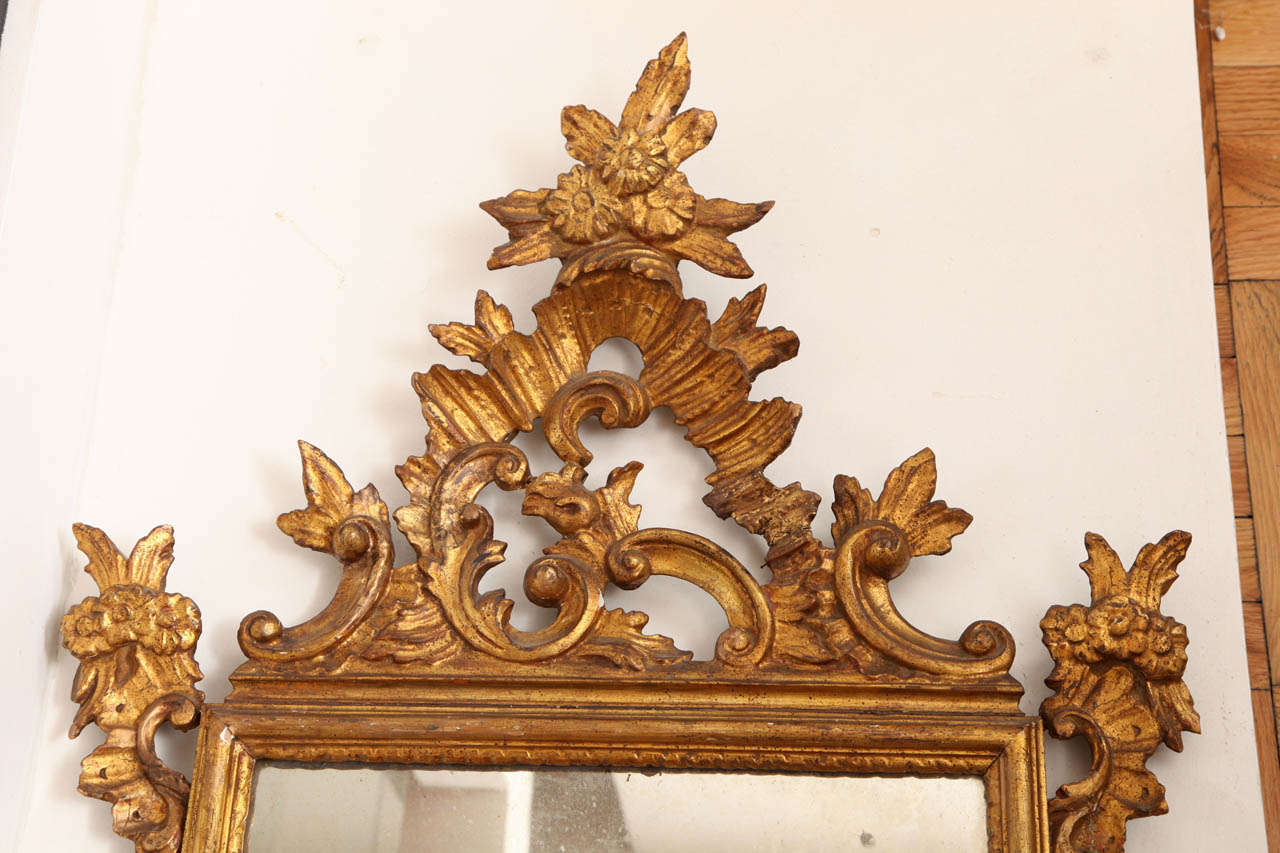 Italian Giltwood Mirror, 19th Century For Sale 4