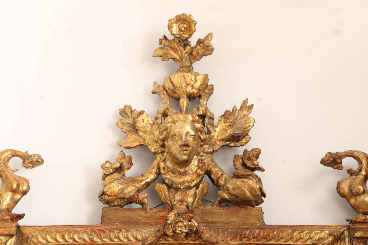 Italian Giltwood Mirror, Late 18th Century For Sale 1