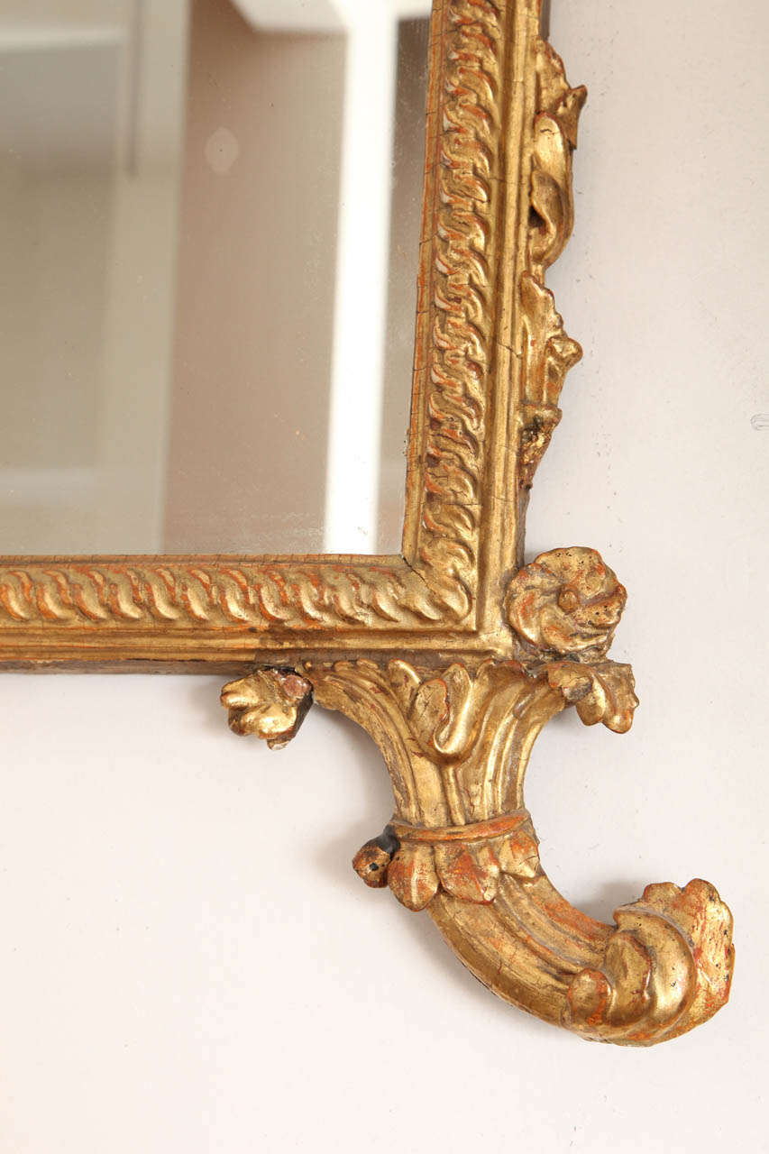 Italian Giltwood Mirror, Late 18th Century For Sale 6