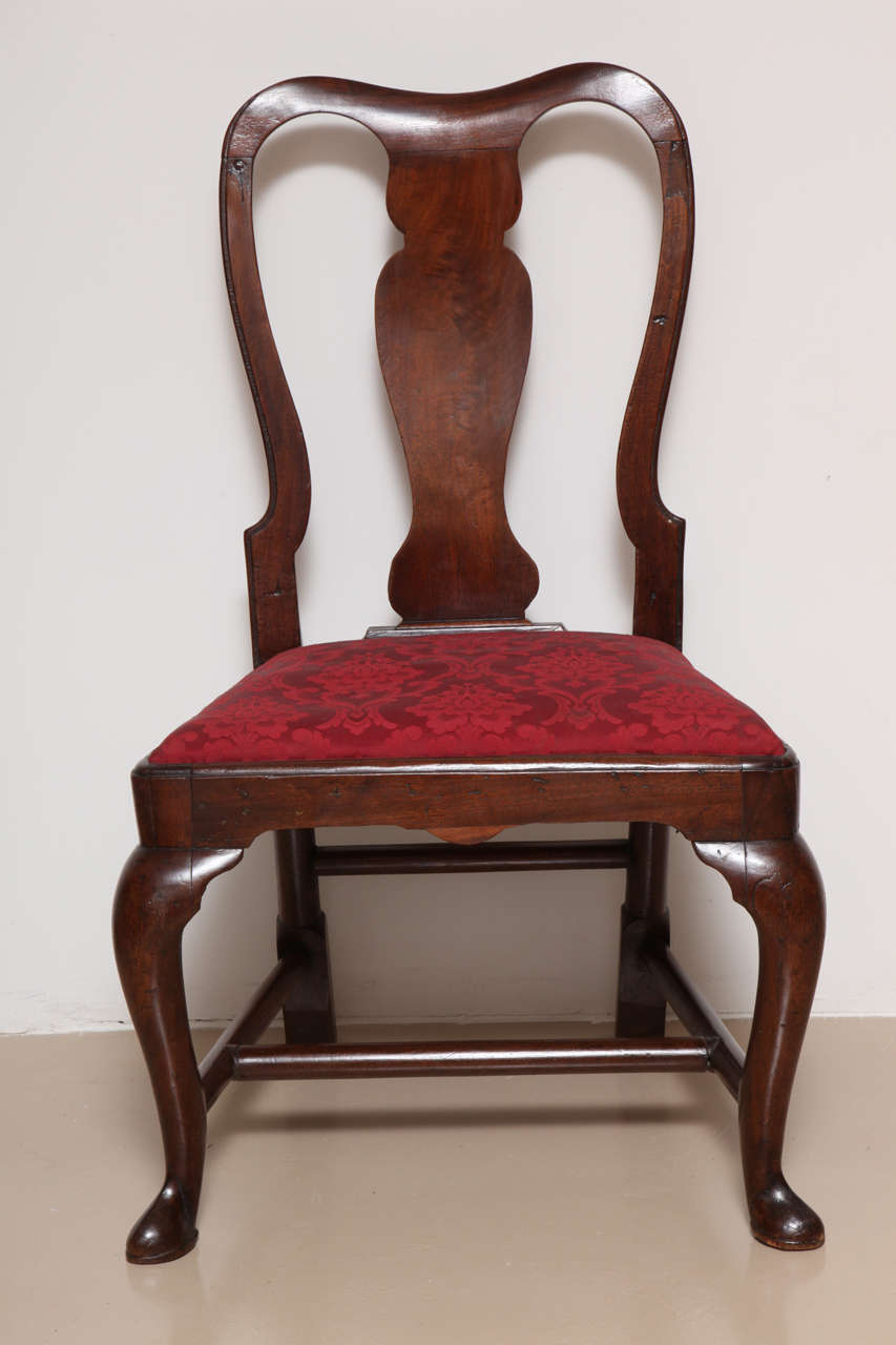 18th Century American Queen Anne Mahogany Side Chair 3