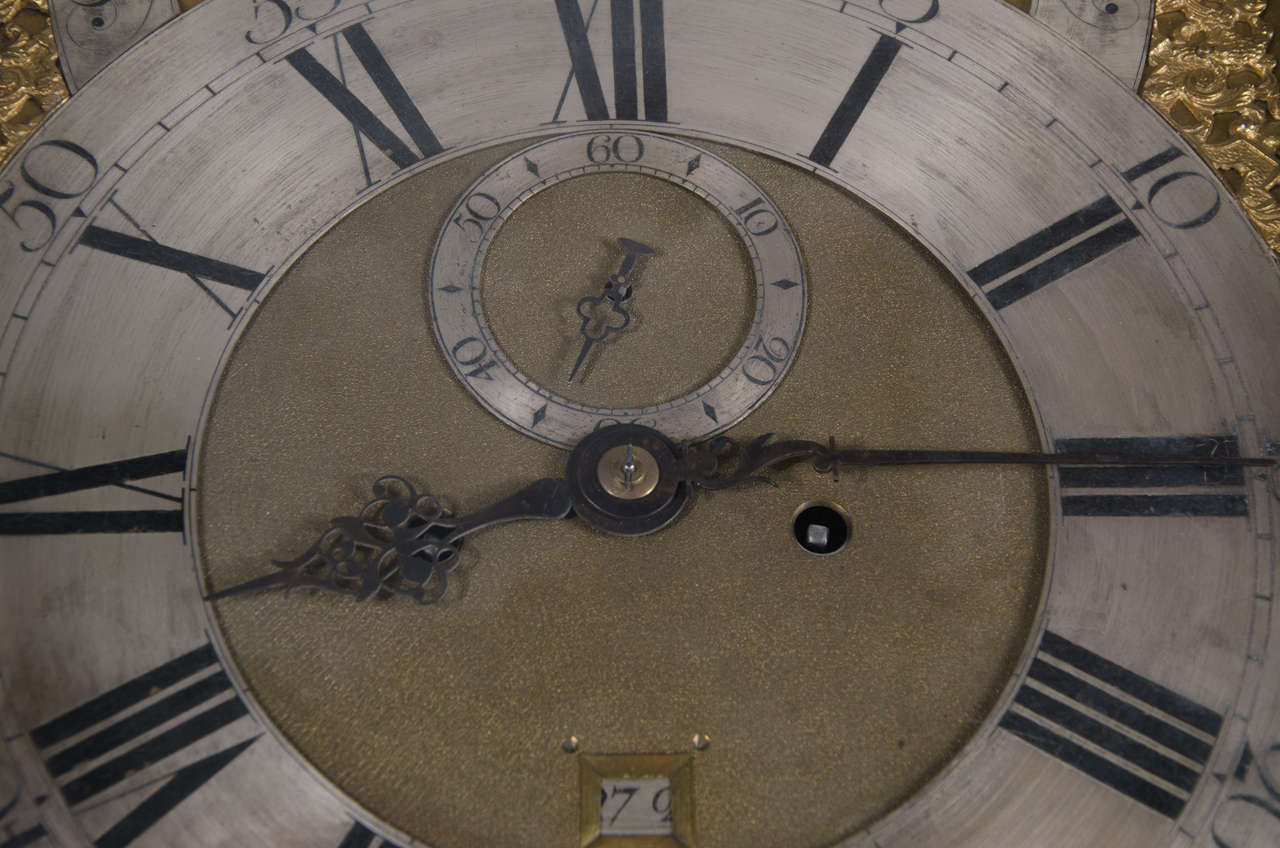 George III Chinoiserie Japanned Longcase Clock 2