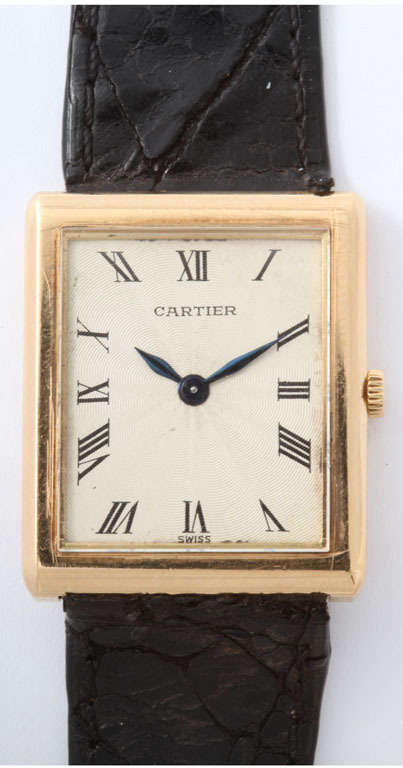 CARTIER Yellow Gold Tank Watch 5