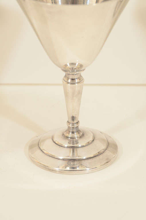 Set of Six Cocktail Glasses by Mappin & Webb In Excellent Condition For Sale In New York, NY