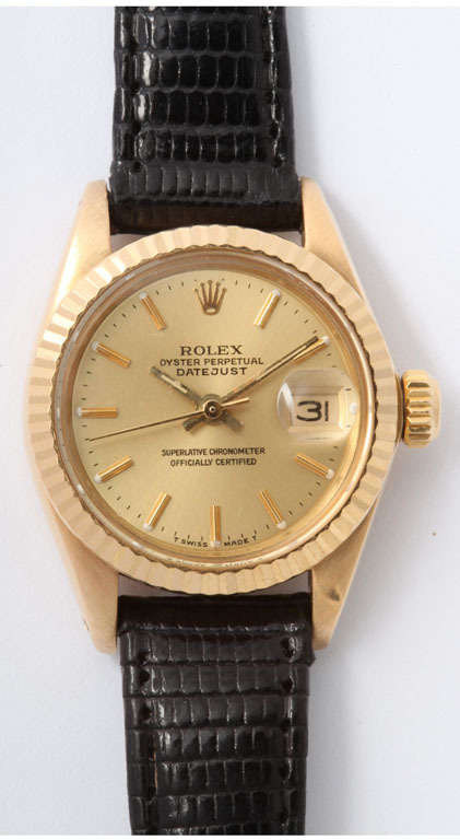 Rolex Gold Ladies President Oyster Perpetual Date Just