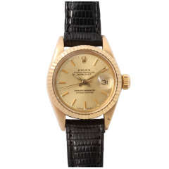Rolex Gold Ladies President Oyster Perpetual Date Just