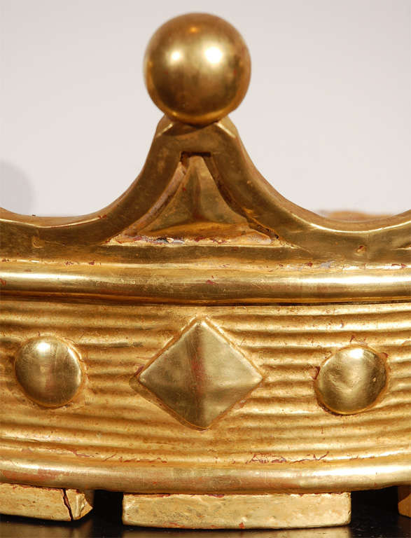 Wonderful Gilt Wood Baldachin in the Form of a Ducal Coronet