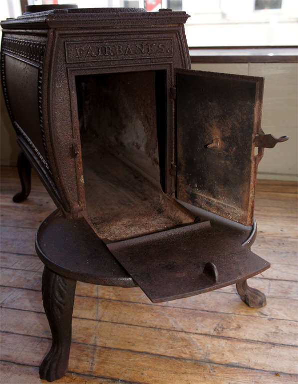 19th Century Early Woodstove with Neoclassical Design