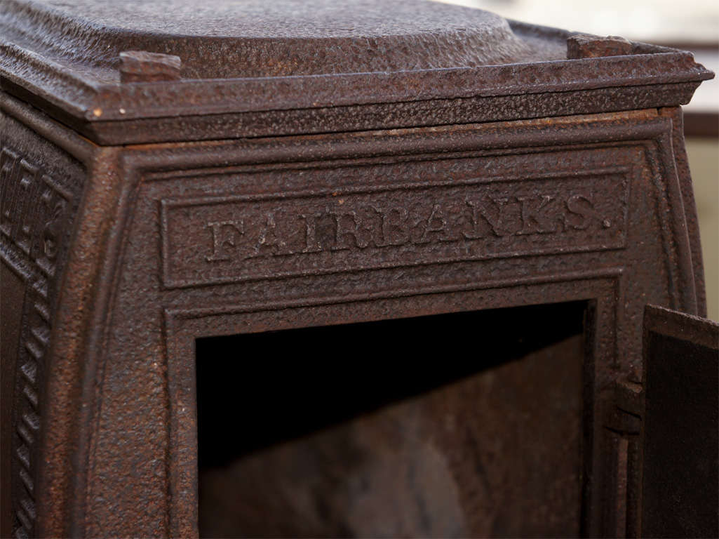 Iron Early Woodstove with Neoclassical Design