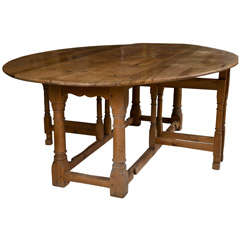 Antique C 1870's English Oval Pine Table