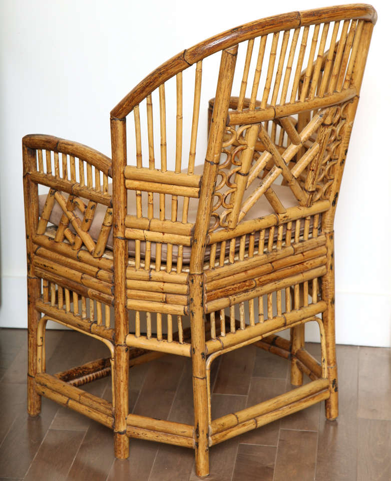 Pair of Vintage Rattan Armchairs c. 1960 3